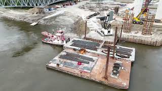 Construction on the NEW Chester Bridge