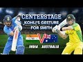 Kohli earns praise from the cricketing fraternity for Smith gesture