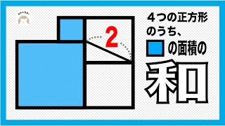 ２つの正方形の面積の和