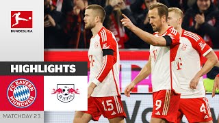 Kane To The Rescue! | Bayern München - RB Leipzig 2-1 | Highlights | Matchday 23 – Bundesliga 23/24