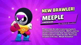 I Got MEEPLE free 😱 in #brawlstar ( POWER 11 \u0026 GAMPLAY) 😈