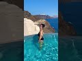 pool in heaven 👼🇬🇷 summer shorts travelvlog fy fyp pool santorini greece hotel サントリーニ島