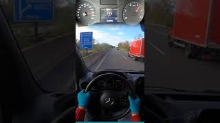 Mercedes Benz Sprinter 316 CDI Top Speed run on the German Autobahn #shorts