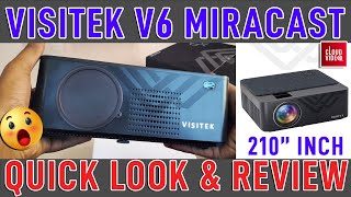 Visitek V6 Miracast HD 720p projector | Quick Hands On Overview