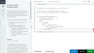Python: String Transformation || Python (Basic) || HackerRank Skills Certifications || Solution
