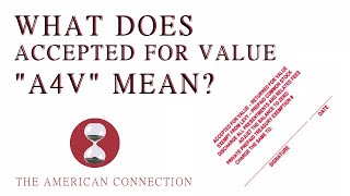 What Does Accepted For Value Mean? A4V Full Audiobook