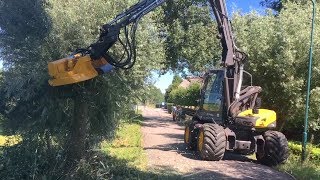 Mecalac 12MTX GreenJob rotary hedge cutter