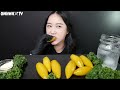 mukbang 子持ちやりいか モクバン 💛 黄色の面白い食感！real sound mukbang asmr eating sound