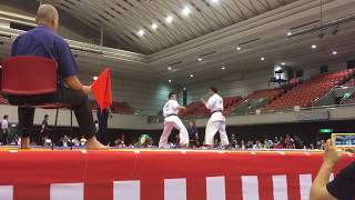 kyokushin karate 2017年第33回極真全日本ウェイト制 重量級 極真摂津道場 金鍾吉(キムジョンギル)2回戦