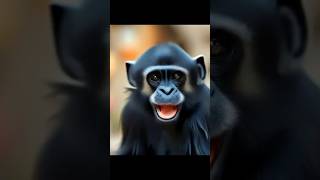 😄😁Black monkey funny video#rearmonkey #jambumonkey #cuteblackmonkey#funnyanimals