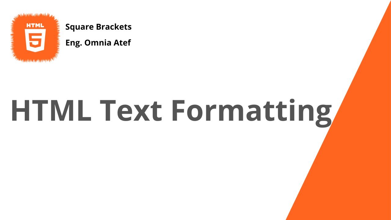 8 - HTML Text Formatting | How To Make Bold, Italic, Small, Deleted ...