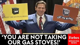 JUST IN: DeSantis Dives Head First Into Gas Stove Drama