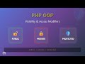 PHP OOP: Mastering Public, Private, and Protected Visibility