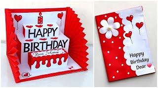 DIY : Happy Birthday greeting card for best friend / Birthday card ideas easy Handmade