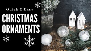 Under 1 minute!!  DIY Ornaments Even my NON-CRAFTY HUSBAND made them! | Christmas Countdown Day 20