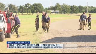 Firefighters exhausted after Henderson county fires, battling several flames daily