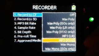 Recording MP3 and BWAV files on Sound Devices 664 633 688