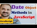 Date Object  Methods in JavaScript || JavaScript Tutorial for Beginners