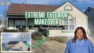EXTREME EXTERIOR HOME MAKEOVER DIY: PAINTING OUR RENOVATION HOUSE AND NEW ROOF