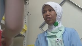 日本での看護師師を目指すインドネシア人女性