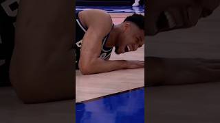 SCARY Giannis FALL causes him to LEAVE GAME 1 EARLY!😒 #shorts