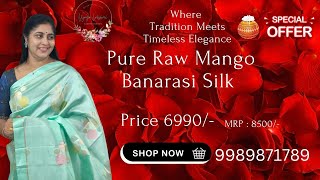 Pure  Raw mango Banarasi Silk  sarees| #saree #wholesale #new #onlineshopping #handloom #silksaree