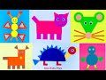 SHAPE ANIMAL CRAFTS | Animals from shapes