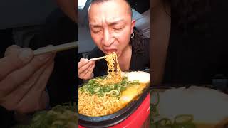 【Truck Cooking】Spicy ramen noodles and steamed meat buns! 【asmr】#shorts