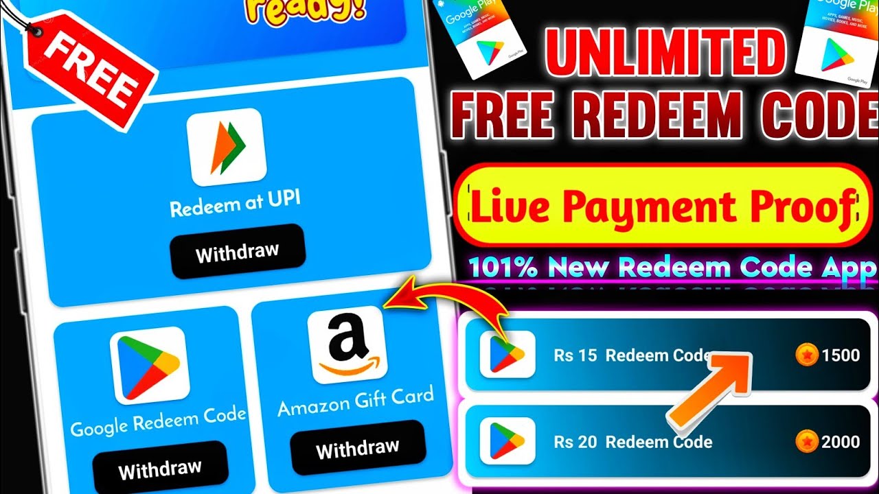 How To Earn Google Play Redeem Code | New Redeem Code Earning App 2024 ...