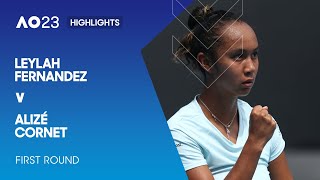 Leylah Fernandez v Alizé Cornet Highlights | Australian Open 2023 First Round