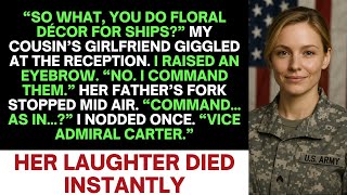 She Mocked My ‘Girly Navy Job’ at the Reception — Until I Introduced Myself as Vice Admiral Carter