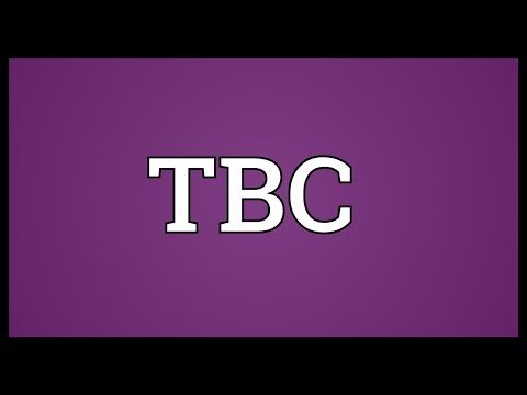 What does TBC mean in cinemas?
