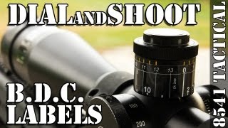 DIAL and Shoot Custom Bullet Drop Labels for your Rifle Scope!