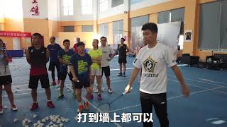 杨晨大神教你正反手网前推球  Badminton Master Yang Chen Teach you how to do the drive both forehand and backhand