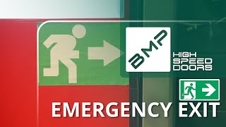 EMERGENCY EXITS for PVC rapid doors - Side emergency exits - Innovation in safety