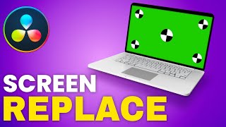 Screen Replacement with Planar Tracking : Davinci Resolve Tutorial