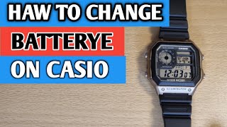 Haw to change battery to casio,changing watch batteries