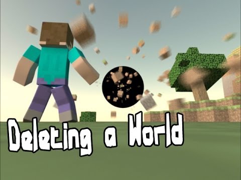 Deleting a World - Minecraft Animation Deleting a World - Minecraft Animation