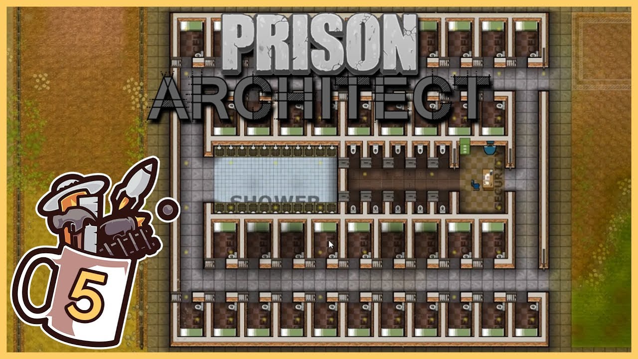 Cell Block A Complete | Prison Architect #5 - Let's Play / Gameplay ...