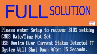 USB DEVICE OVER CURRENT STATUS DETECTED  FIX | USB DEVICE OVER CURRENT STATUS DETECTED FULL SOLUTION