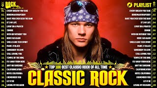 ACDC, Guns N Roses, U2, Aerosmith, Queen, Bon Jovi, Metallica 🔥 Best Classic Rock Songs 70s 80s 90s