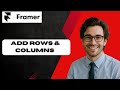 How To Add Rows & Columns Using Framer Stacks (full guide)