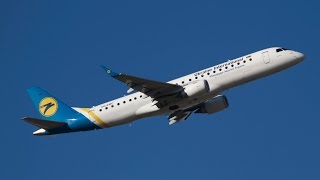 Ukraine International Airlines UIA Embraer ERJ-190 Flight PS416 Munich to Kiev UR-EMC