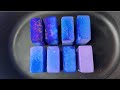 Indigo dyed gym chalk blocks | Satisfying ASMR | Sleep Aid