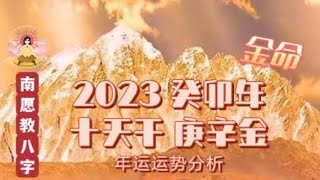 2023年 兔年🐰 癸卯年八字十天干具体运势🔥—金命篇：庚金 辛金 日主运势分析 （婚恋｜事业｜健康综合细致分析）｜南愿教你学八字