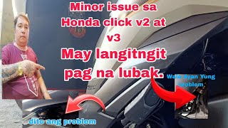 #Honda click v3 and v2 minor issue may lumalangitngit pag na lubak.