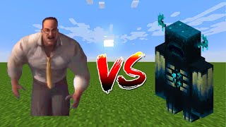 warden vs senetor armstrong in Minecraft