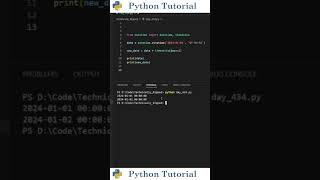 Adding Days To Dates With Python | Python Tutorial