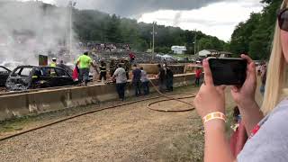 My First Derby || 2020 Listie Grove Demolition Derby Heat 1