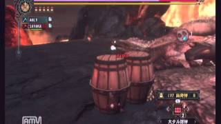 [MH3]アルバ効率部屋 ２人２火薬３麻痺討伐